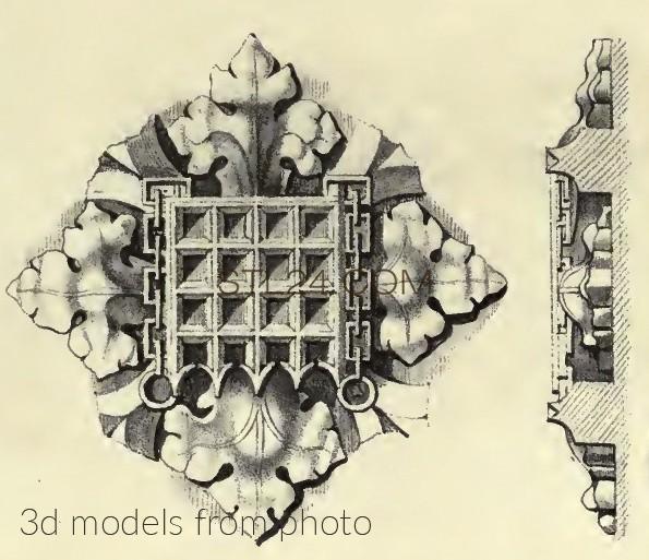 Розетки (ROSETTE_1503 -  | 3D model 3DSMAX / OBJ / STL) 3D модель для ЧПУ станка